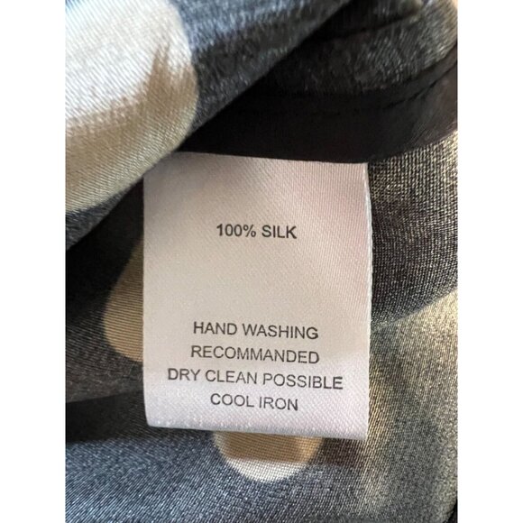 Anthropologie Claudia Patel SILK Top 4 Polka Dot Statement Sleeves NWT - Picture 8 of 14